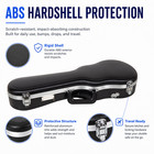 Crossrock Soprano Ukulele Case fit For 21 Inches-molded Hardshell   black