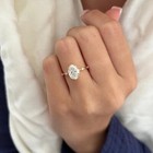 Igi 2 00ct E Vvs2 Oval Cut Lab Grown Diamond Engagement Ring In 18k Yellow Gold
