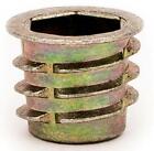 E-z Lok 3 8-16 X 13mm Flanged Die Cast Zinc Threaded Insert For Wood  25 Pcs 