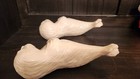 Set Of Vintage Glazed Ceramic Sea Otter Figurine Pair