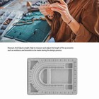 Bead Measuring Board Small Portable Bead Design Tray For Diy Jewelry Bracelet
