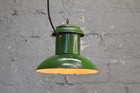 Industrial Factory Pendant Lamp   Vintage Street Lamp  Old Enamel Lamp