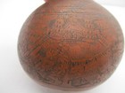Peruvian Intricate Hand Carved Gourd Story Scene Vintage  Peru