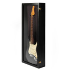Guitar Display Case  Solid Hardwood Strat Gibson Black Guitar Case  Gifts Case