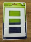 Lot Of 5 Leviton Decora Plus Screwless 3-gang Wall Plate White Plastic