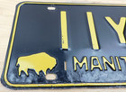 Vintage Original 1958 Manitoba Canada License Plate Tag  11y1