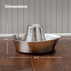 Petsafe Seaside Stainless Pet Fountain  Automatic Dog And Cat Water Bowl  60 Oz