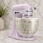 Kitchenaid Artisan 5qt Tilt-head Stand Mixer Wildflower Ceramic Bowl Set