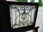   Antique Stained Glass Window   28 5 X 27   Architectural Salvage
