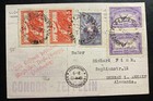 1932 Argentina Lz127 Graf Zeppelin Condor Postcard Cover Ppc To Dessau Germany