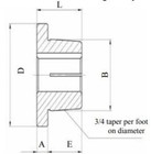 H-1-1 8  Double Split Taper Lock Bushing 