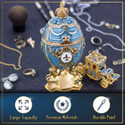 Royal Imperial Aqua Easter Egg Replica  Extra Large 6 6 Inch   Carriage By Vtry