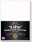 500 Bcw Quality Life Magazine Backing Boards 24 Pt  Precision Cut  10 7 8 X 14