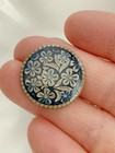 3pc Vintage Blue Flower Shank Metal Buttons Sew On Buttons 20mm 3 4 