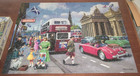 Complete 500 Piece Jigsaw Puzzle Bits And Pieces Vintage Edinburgh Street Bus