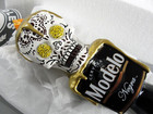 Modelo Negra Beer Day Of The Dead Sugar Skull Candle Short 8  Bar Tap Handle Nib