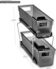 Madesmart 2 Tier Under Sink Organizer With Pull Out Drawers