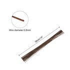 100 Pcs 22 Gauge 0 8mm  Floral Stem Wire 14 Inches Brown Floral Wire For Flower