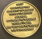 1 Year Alcoholics Anonymous Bronze Sobriety Recovery Chip Token Medallion Aa