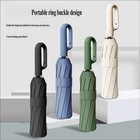 1pc 20-rib Automatic Folding Umbrella Men Women Strong Windproof Sun Rain - New