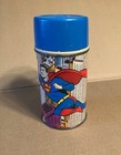 Vintage Superman 1967 Dc Comics Metal Thermos Good Condition 