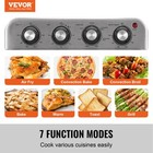 Vevor 7-in-1 Air Fryer Toaster Oven 18l 1700w Stainless Steel Convection Oven