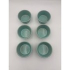 Set Of 6 Ciroa Stoneware Ramekin Baking serving Dishes Speckle Design Blue brown