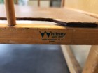 Vintage Whitney C3455 Baby Doll Rocking Cradle Crib Wooden  Turtle
