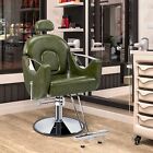 Hydraulic Reclining Barber Chair Beauty Hair Salon Chair With Headrest Footrest