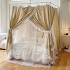 Luxury Canopy For Bed Drapes Mosquito Net With 4 Corner Frames Anti-mosquito Net