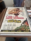 Never So Few Original Movie Poster  -1959 Frank Sinatra  Sinatra Steve  Mcqueen