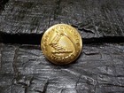 Old Rare Vintage Antique Civil War Massachusetts Coat Button Loaded With Gold