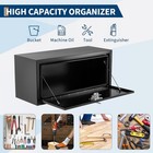 Truck Tool Box Steel Storage Tool Chest Organizer W lock And Keys 24 X 18 x 18 