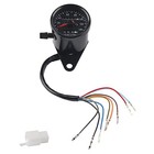 Universal Motorcycle Odometer And Speedometer Gauge Kit With Led Backlight 