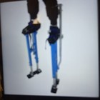 Adjustable Drywall Stilts 36  - 48  Painters Walking Taping Finishing Tools Blue