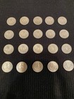 Us Silver Washington Quarters Circulated Lot - 20 Coins 1941-1964 