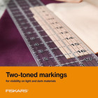Fiskars Sewing Ruler - 3  X 18  Acrylic Ruler - Sewing And Quilting Ruler 