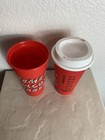 Starbucks Grande Holiday Reusable Red Hot Cup 16 Oz Plastic Merry Coffee 2