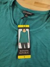 Banana Republic Ladies  Long Sleeve Scoop Neck Top Shirt Green Small