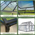 Outdoor Polycarbonate Greenhouse With Walk-in Design  Sturdy Frame  Roof Vent