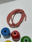Vintage 1974 Playskool Jumbo Wood Beads 702 Complete