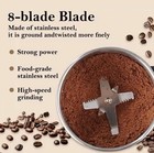 Electric Coffee Bean Grinder Nut Seed Grind Spice Crusher Mill Blender W handle