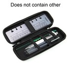Black Eva Hard Shell Pencil Case Stylus Pen Holder Earphone Storage Pouch Bag