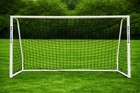 Vallerta Folding Steel Soccer Goal - Flat-fold Hinged Frame For Easy Storage