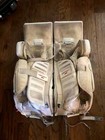 Nhl Brians Goalie Al Montoya Practice Set Leg Pads 36 2 Blocker catcher White
