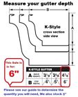 6 Inch Heavy Duty K-style Quick Speed Screw Gutter Hangers 50 100 250 500 1000