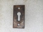 Eastlake Antique Brass Finish Door Skeleton Key Hole Plate Lot Q12