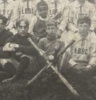 Antique C  1890 Lbbc Baseball Team Cabinet Photo Early Vintage Equipment Display