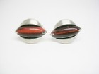 Vintage Sterling Silver Cuff Links Tiger Eye Stone Cufflinks Men Wedding Jewelry