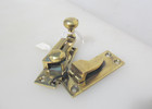 Antique Brass Sash Window Latch Lock Fastener Catch Old Victorian  gibbons 
